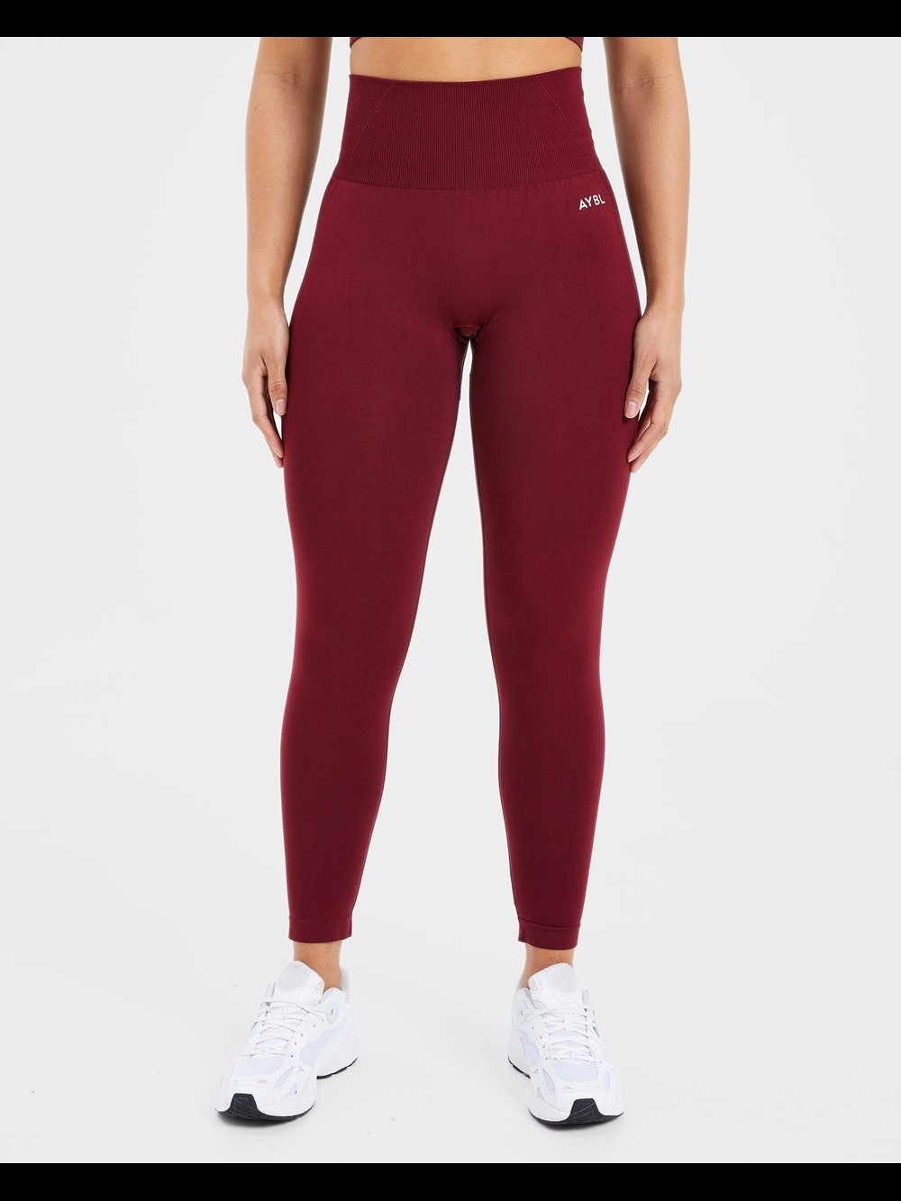 AYBL High-Waist Seamless Leggings - Burgundy SMALL